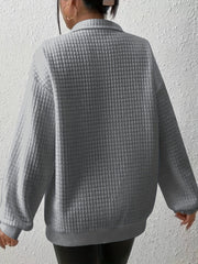 Textured Quarter-Zip Pullover
