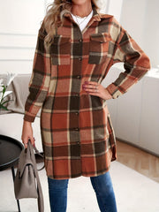 Longline Checked Coat