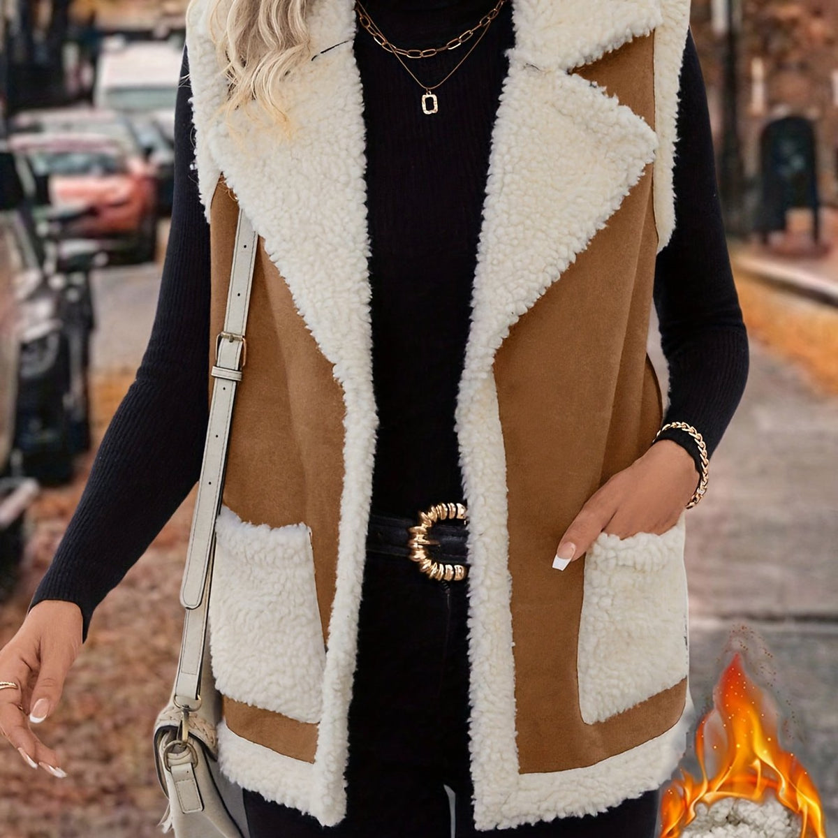 Lined Lapel Gilet