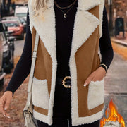 Lined Lapel Gilet