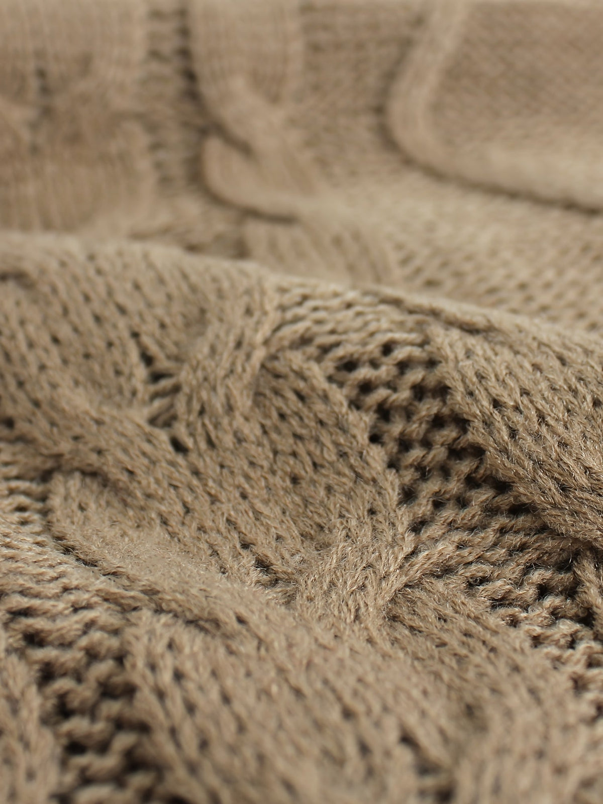Cable-Knit V-Neck Sweater Vest