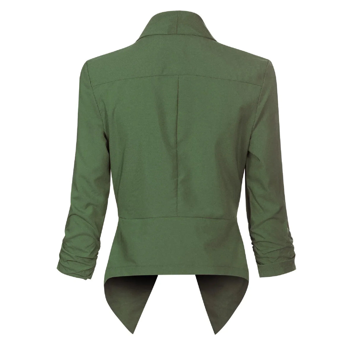 Draped Open-Front Blazer