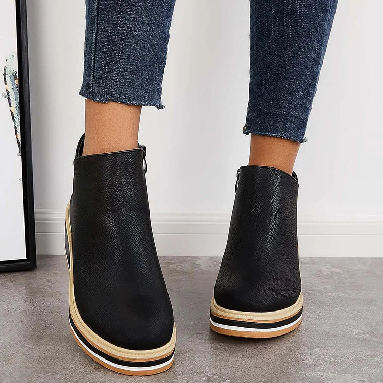 Platform Ankle Boots