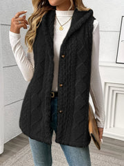 Textured Hooded Gilet