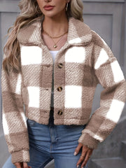 Cropped Check Jacket