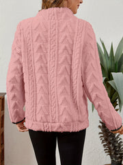 Textured Half-Zip Pullover