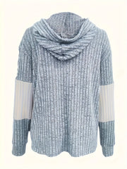 Textured Hooded Zip Jacket