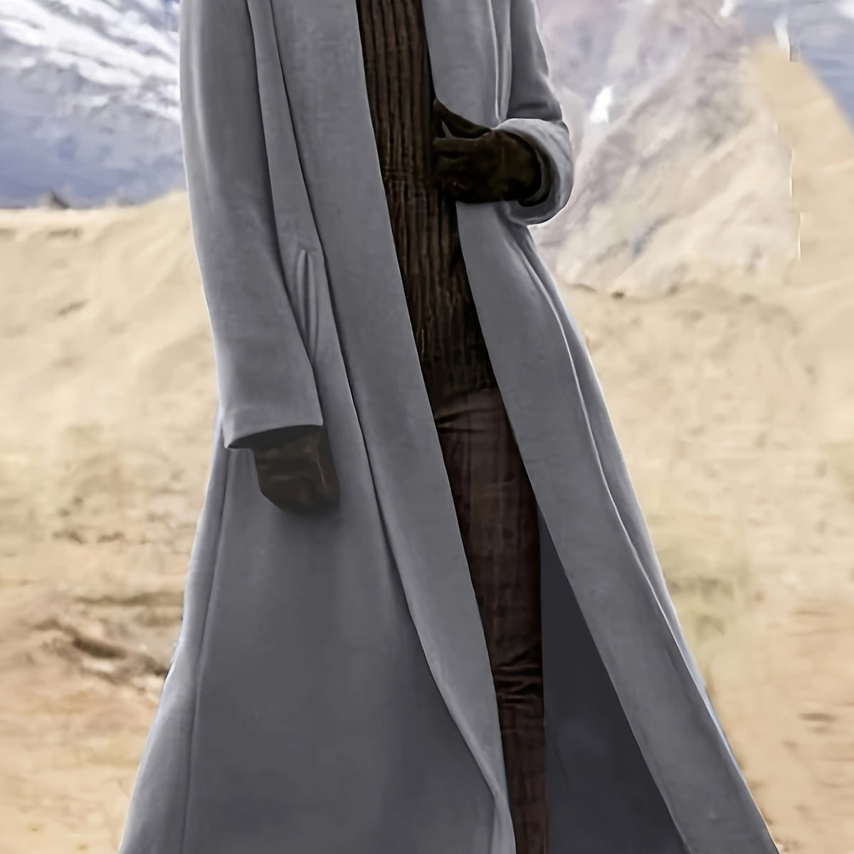 Draped Longline Coat