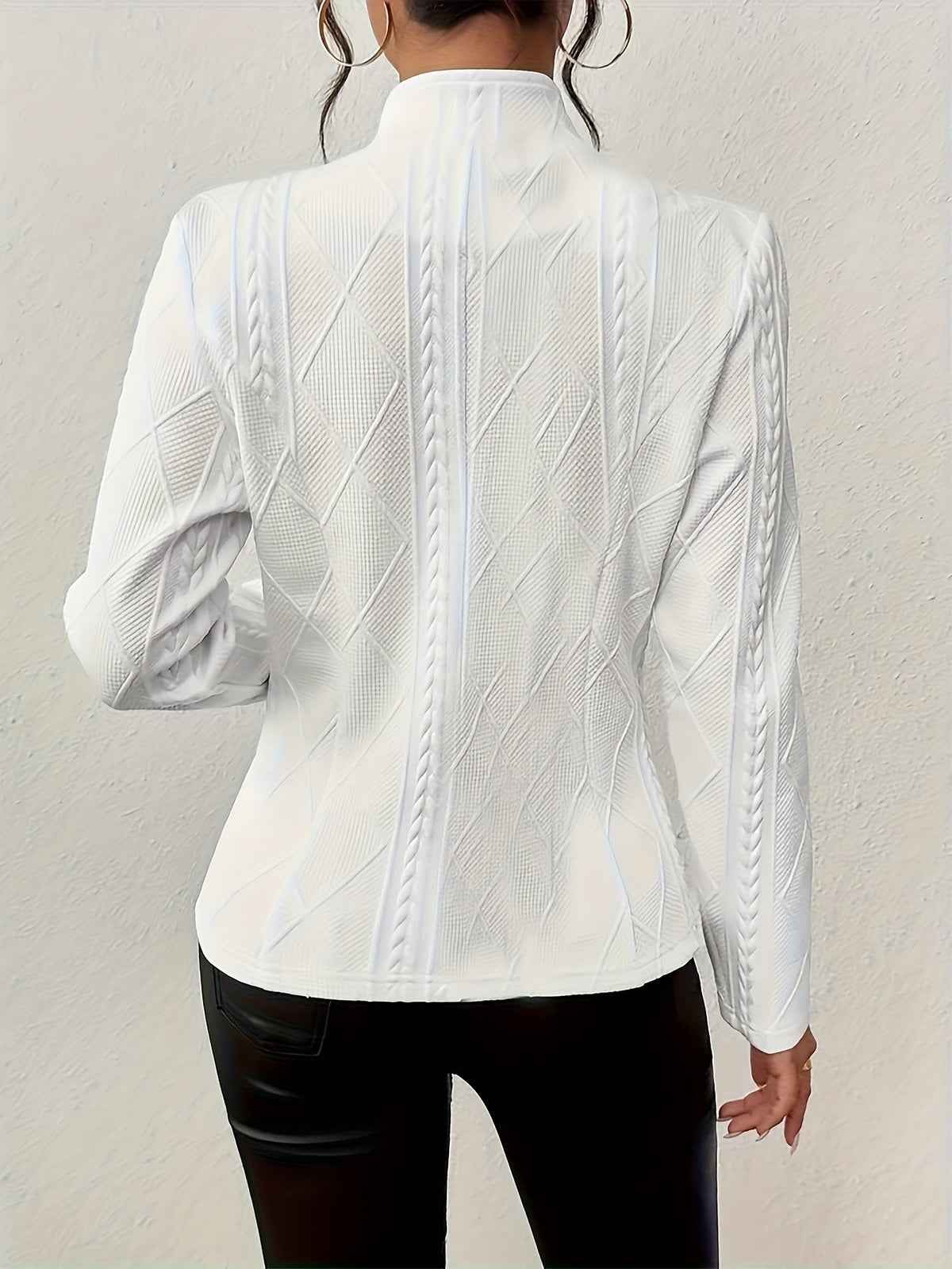 Textured Waist-Detail Jacket