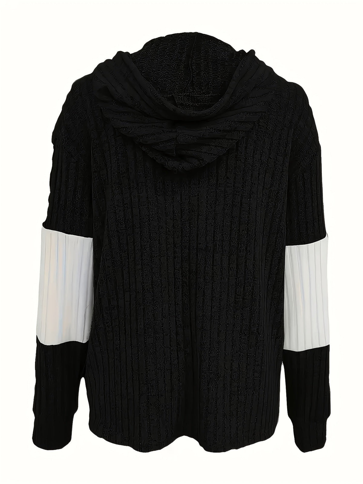 Textured Hooded Zip Jacket
