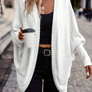 Relaxed Open-Front Cardigan