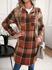 Longline Checked Coat