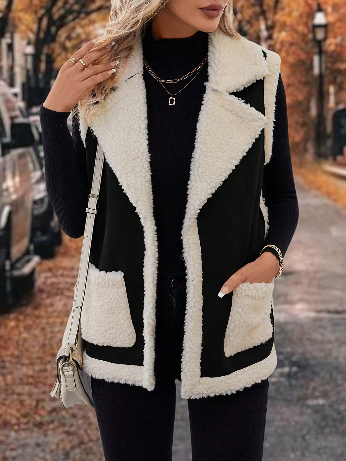 Lined Lapel Gilet