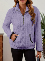 Textured Half-Zip Pullover