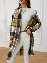 Longline Checked Coat