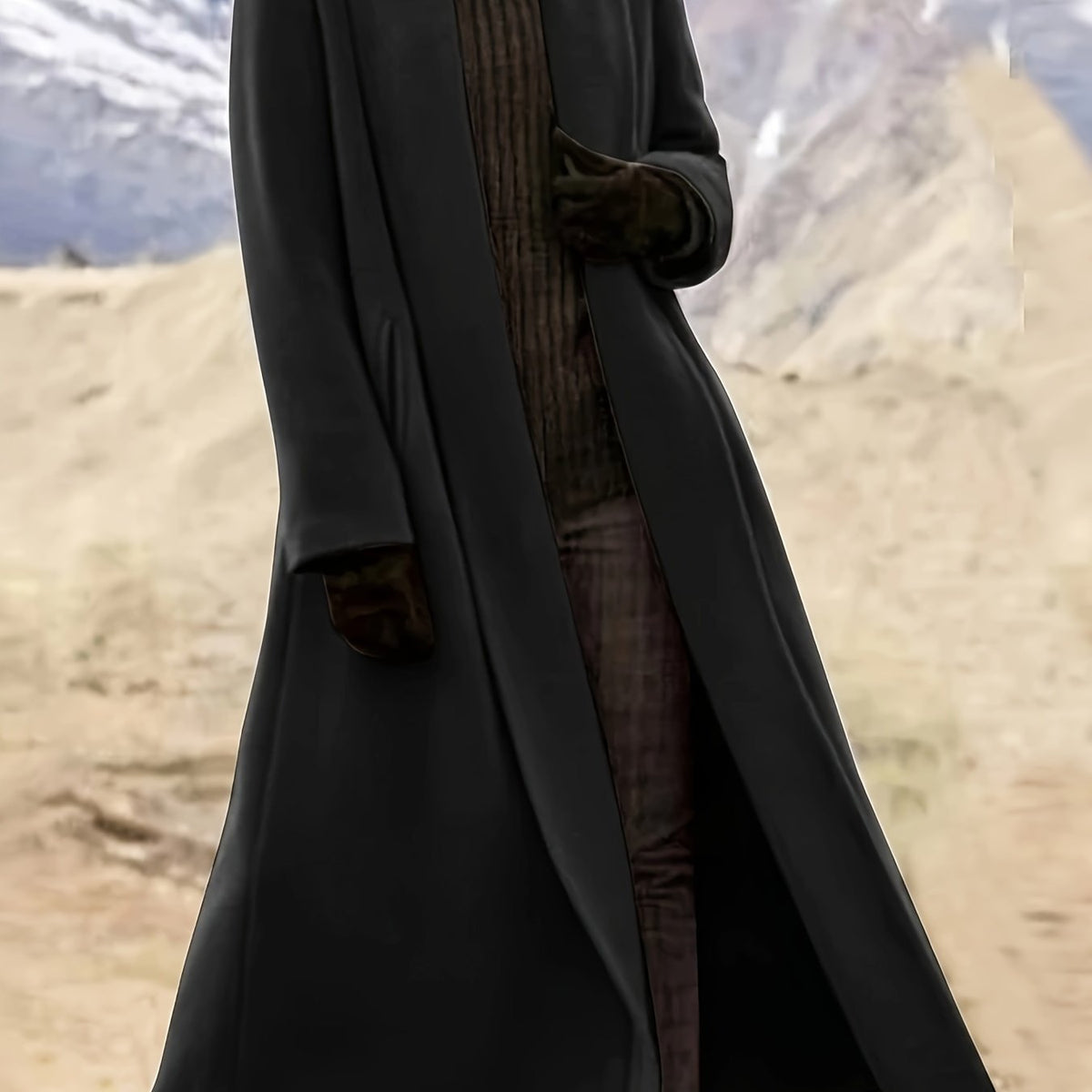 Draped Longline Coat