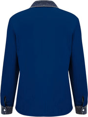 Textured Contrast Cardigan
