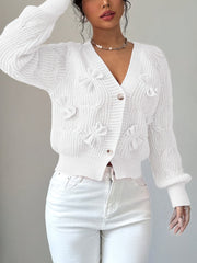 Bow-Detail Cardigan