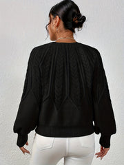 Relaxed Cable-Knit Sweater