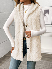Textured Hooded Gilet