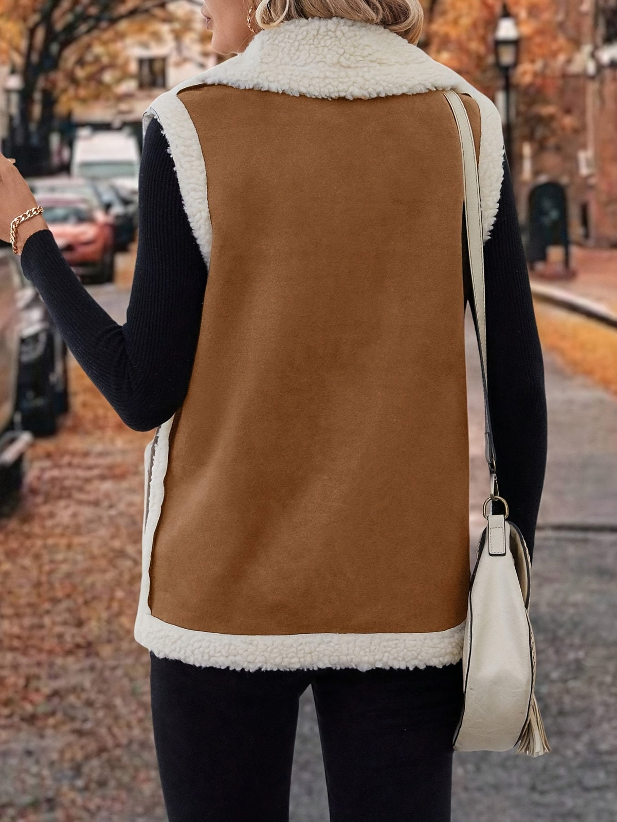 Lined Lapel Gilet