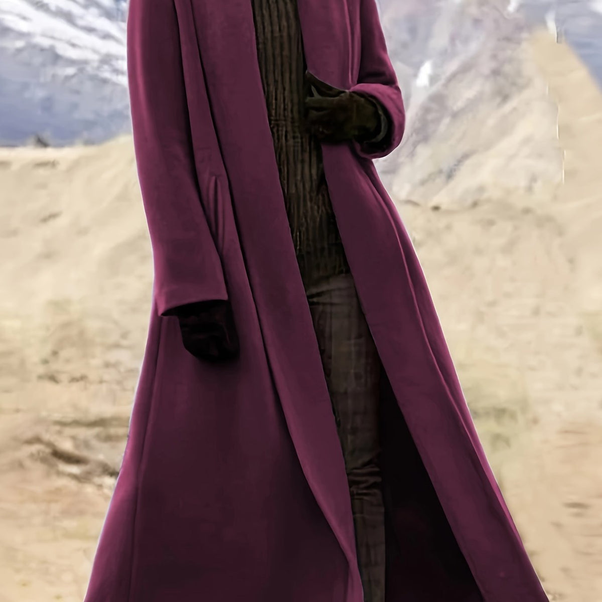 Draped Longline Coat