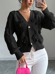 Bow-Detail Cardigan