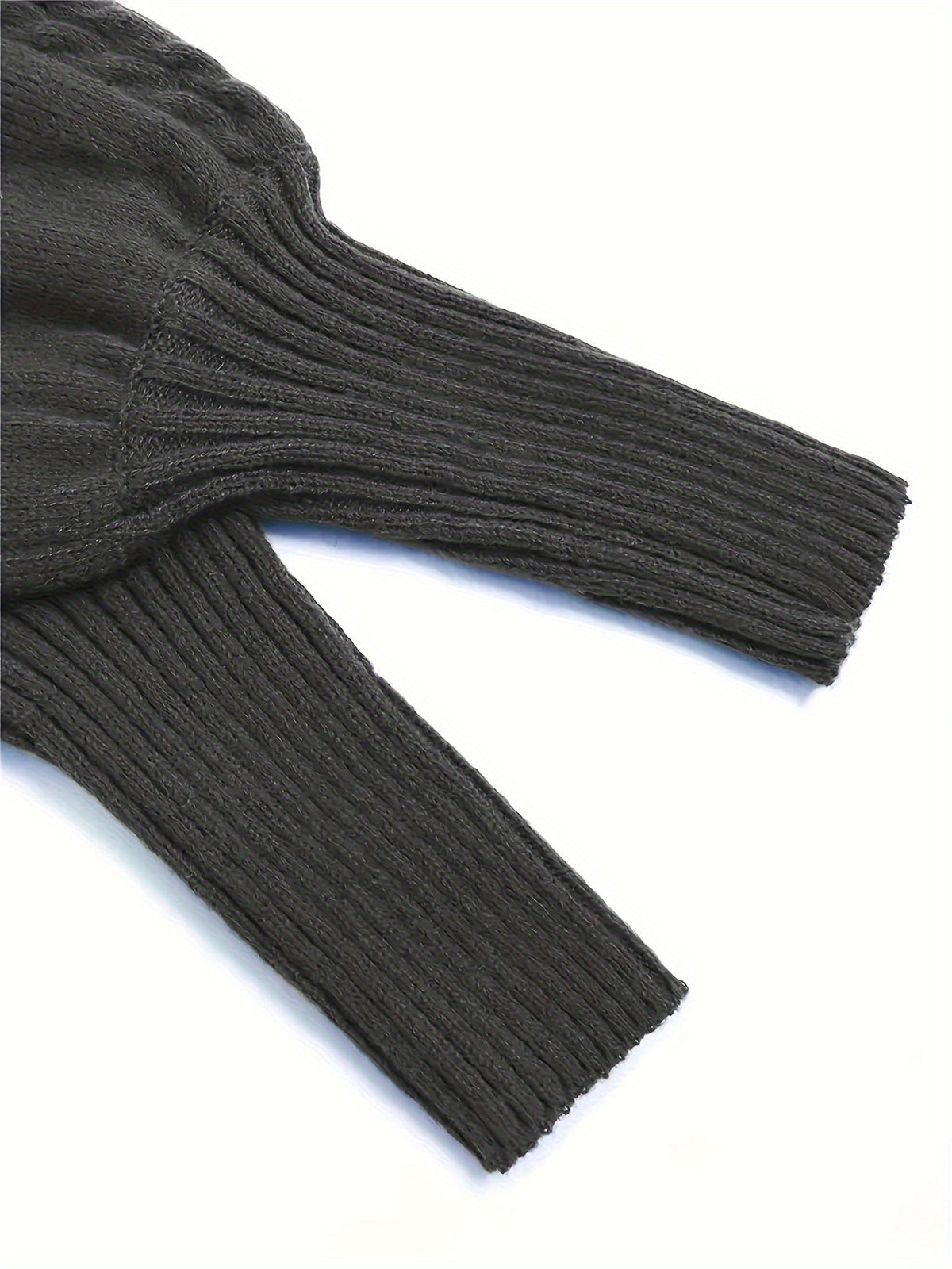 Textured Cable-Knit Sweater