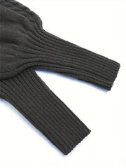 Textured Cable-Knit Sweater