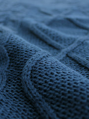 Cable-Knit V-Neck Sweater Vest