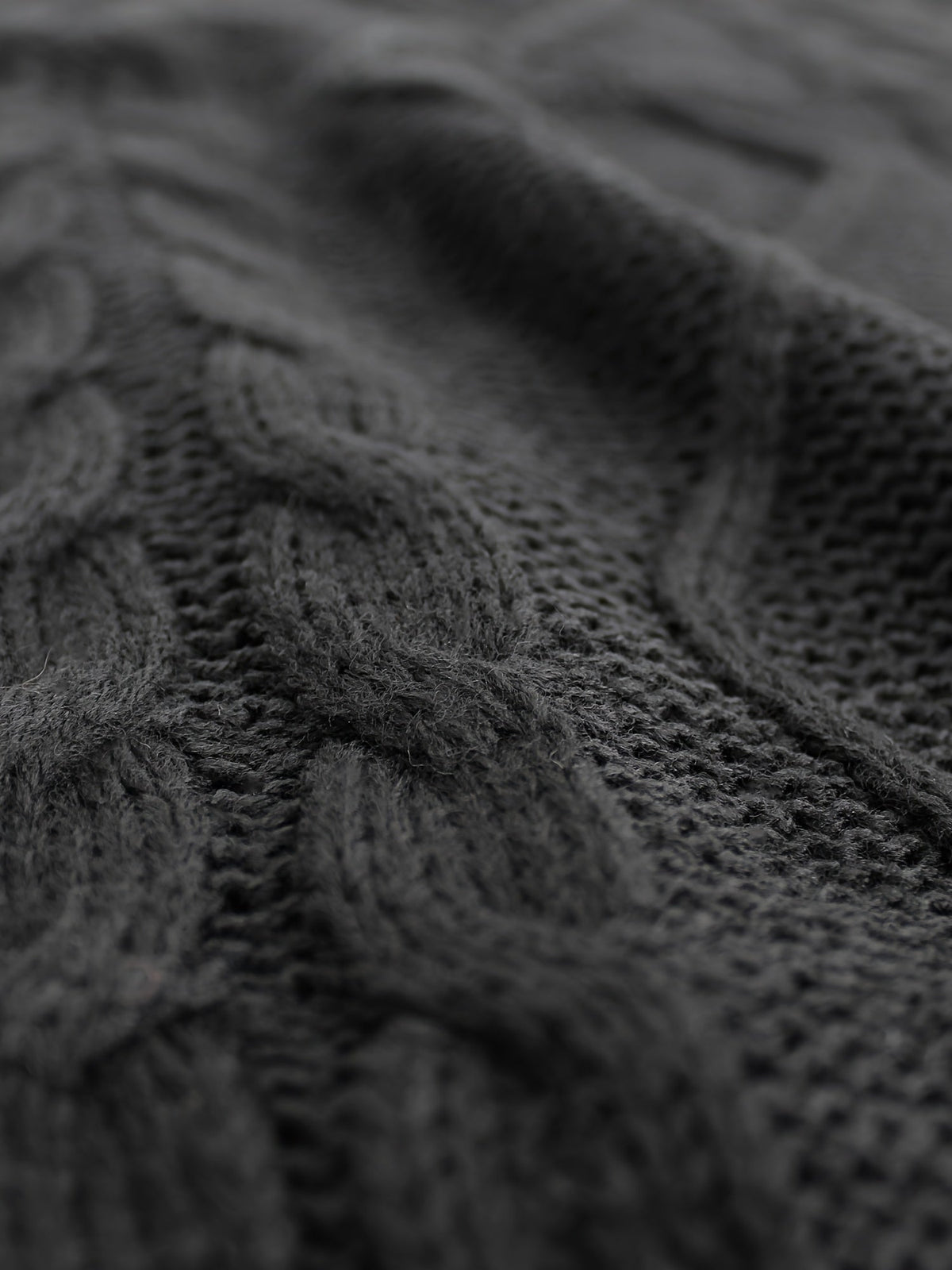 Cable-Knit V-Neck Sweater Vest