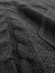 Cable-Knit V-Neck Sweater Vest