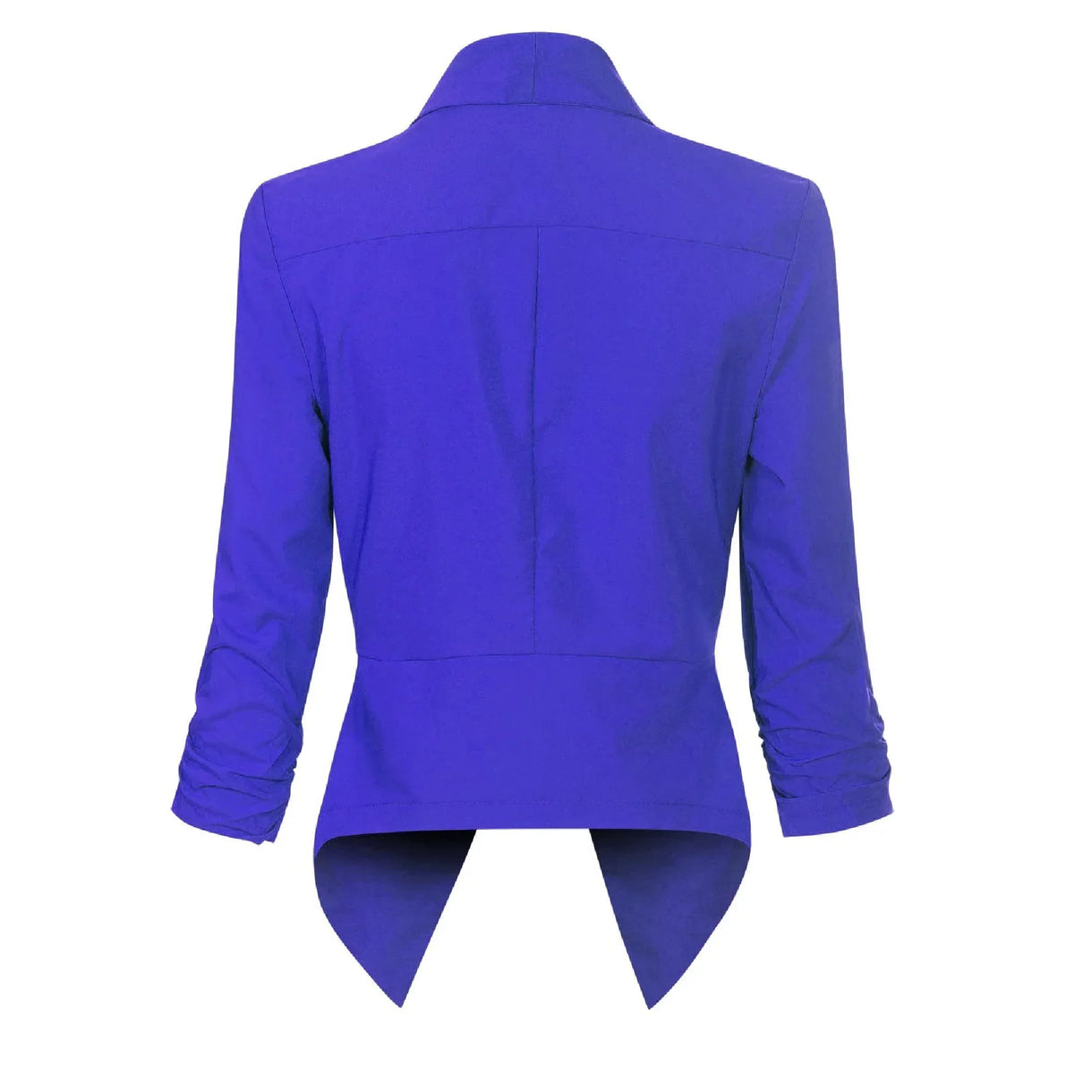 Draped Open-Front Blazer