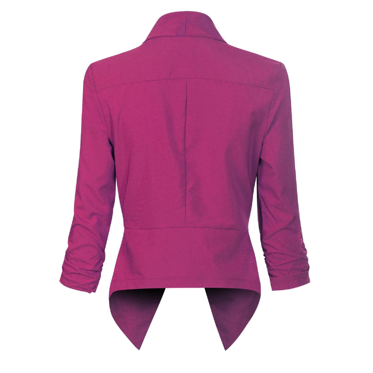 Draped Open-Front Blazer
