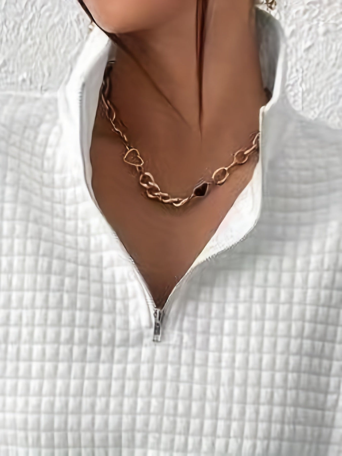 Textured Quarter-Zip Pullover