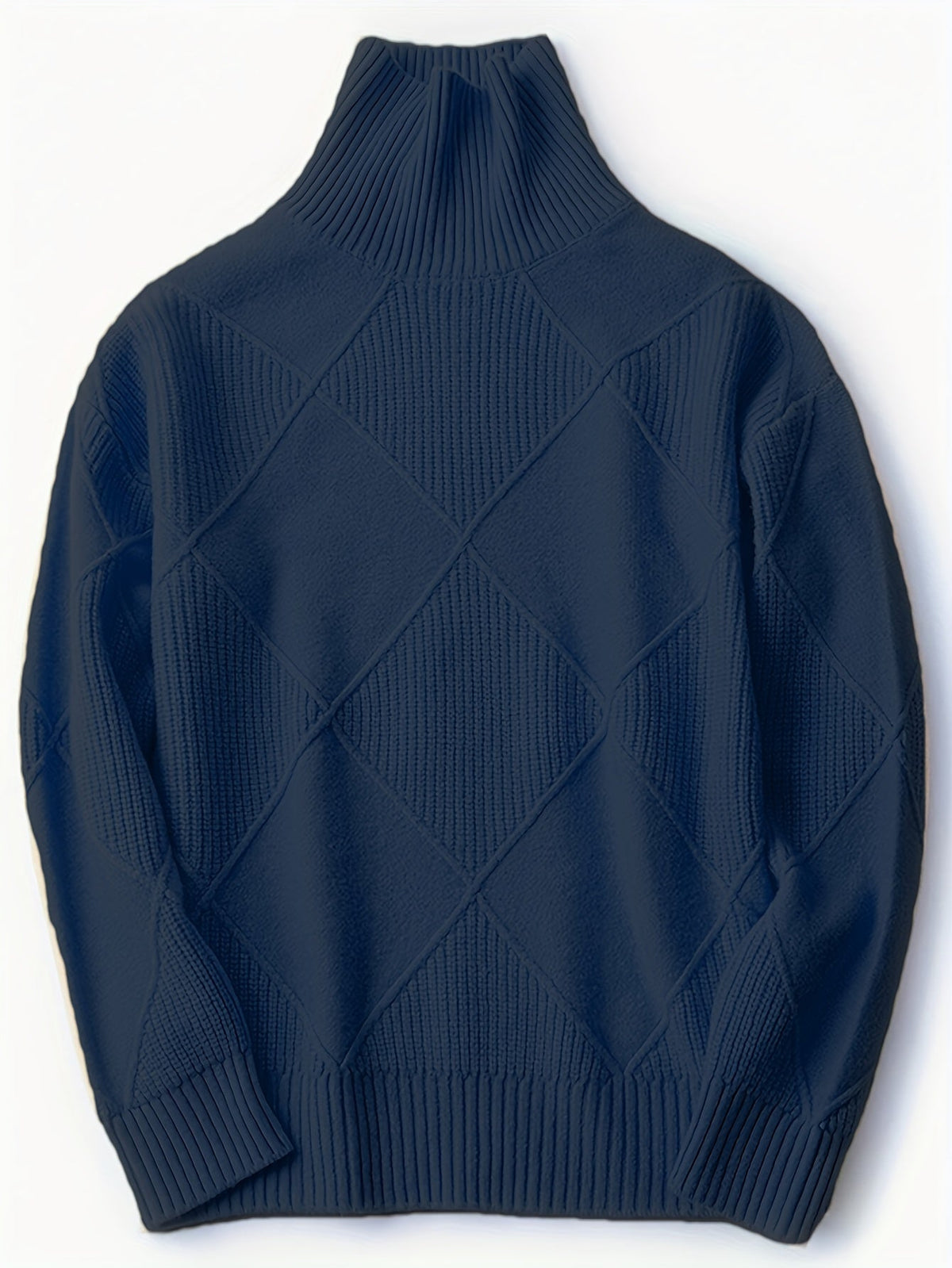 Textured Turtleneck Sweater