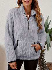 Textured Half-Zip Pullover