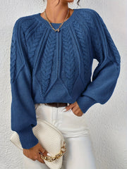Relaxed Cable-Knit Sweater