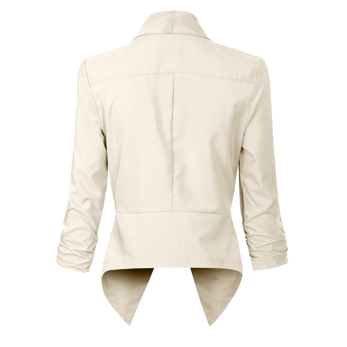 Draped Open-Front Blazer