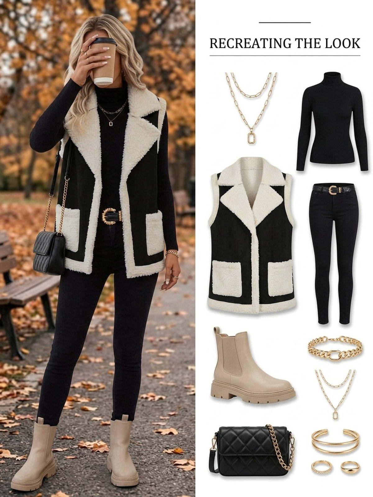 Lined Lapel Gilet