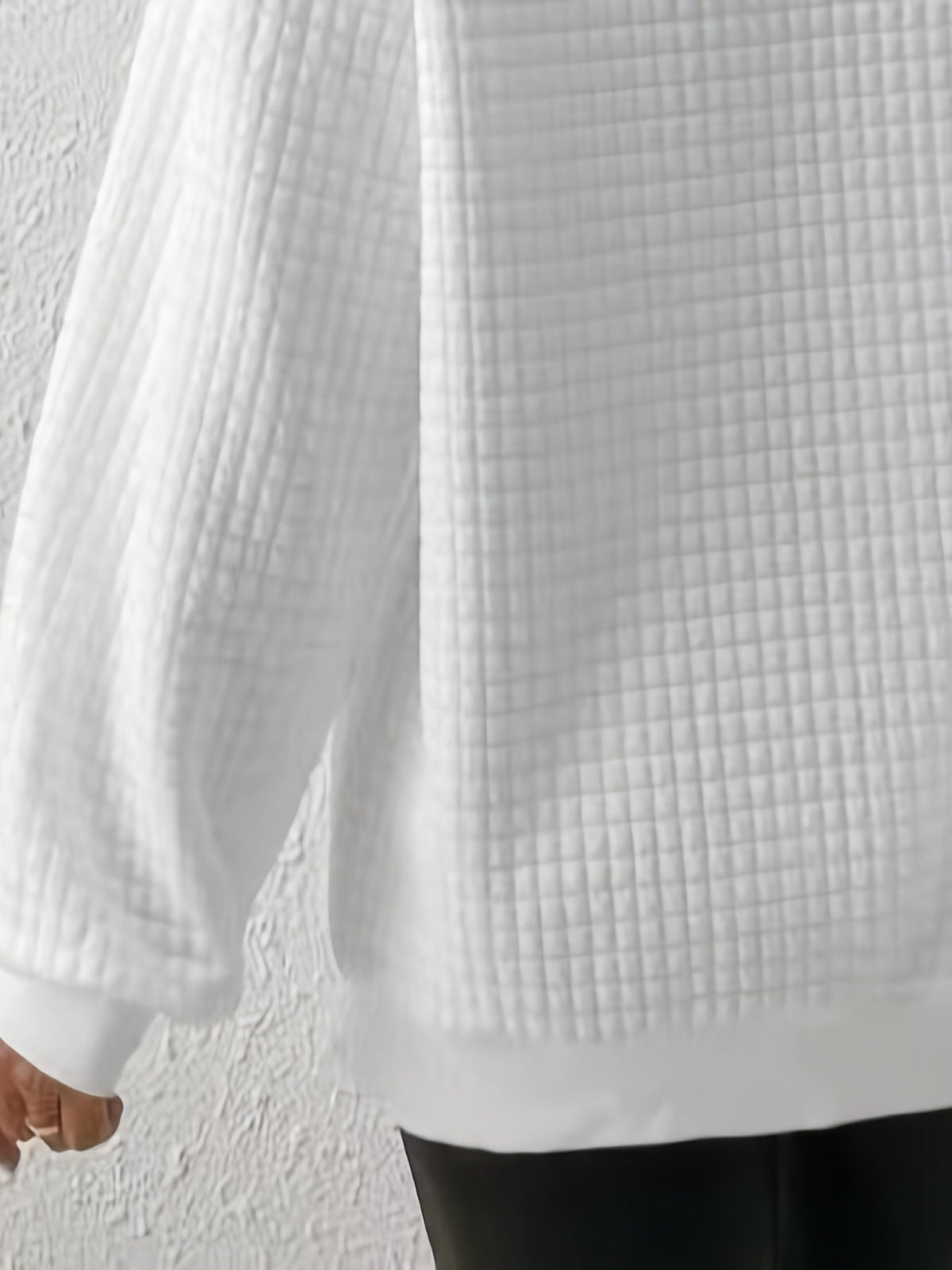 Textured Quarter-Zip Pullover