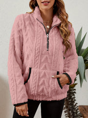 Textured Half-Zip Pullover