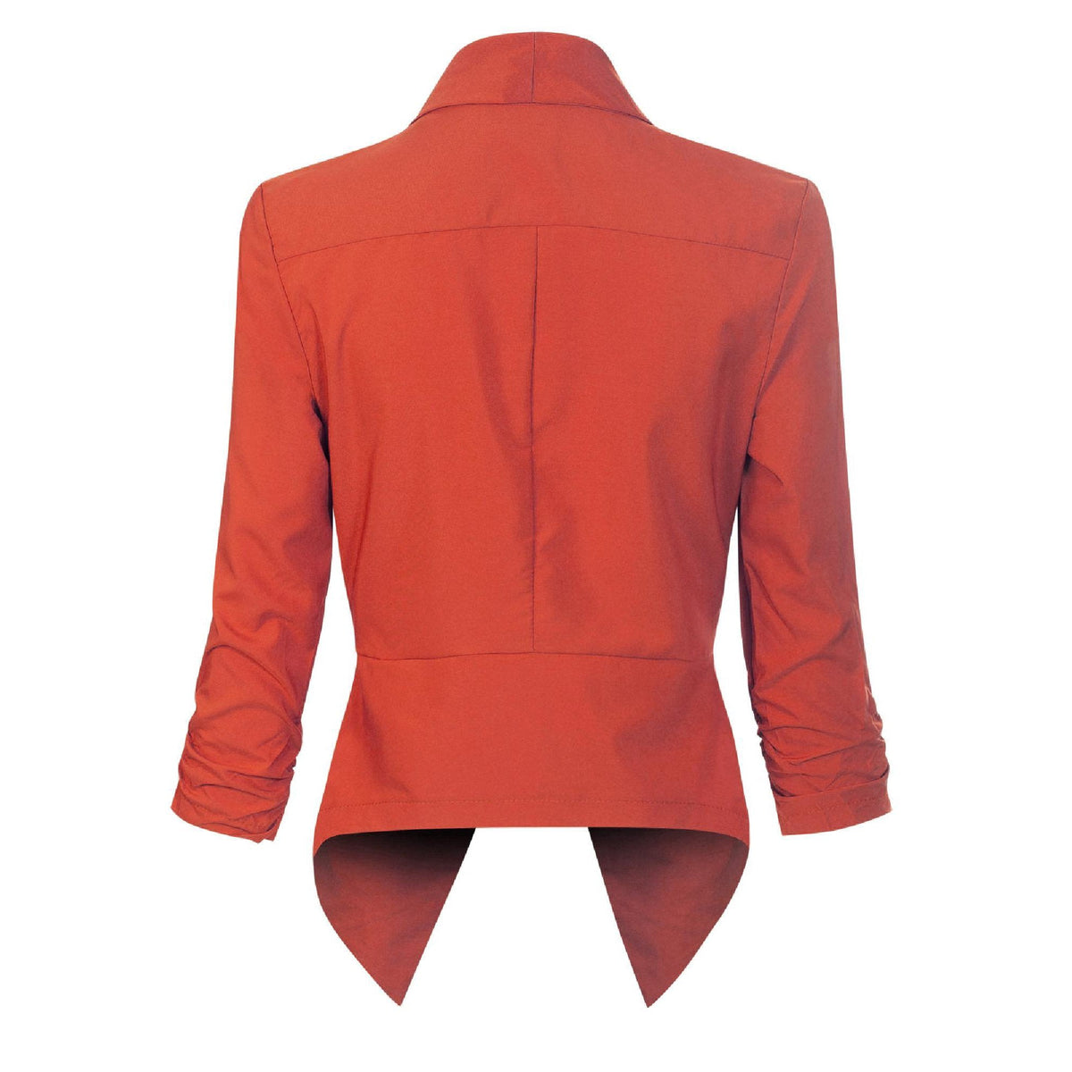 Draped Open-Front Blazer