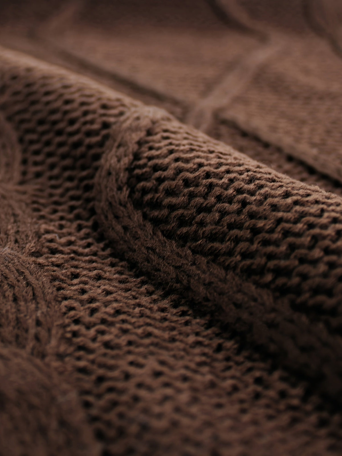 Cable-Knit V-Neck Sweater Vest