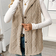 Textured Hooded Gilet