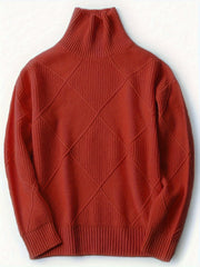 Textured Turtleneck Sweater