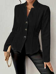 Textured Waist-Detail Jacket