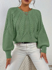 Relaxed Cable-Knit Sweater
