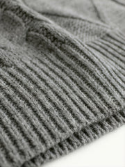 Cable-Knit V-Neck Sweater Vest