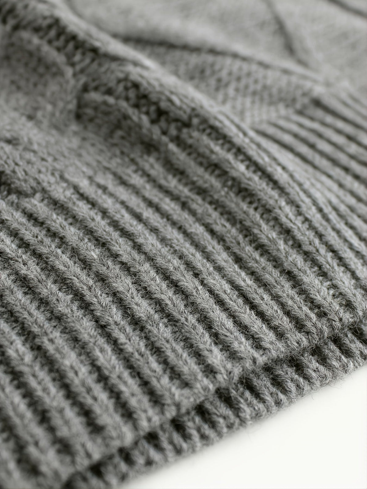 Cable-Knit V-Neck Sweater Vest